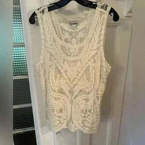 Express ivory sheer lace top. Perfect condition boho chic style size S/P
